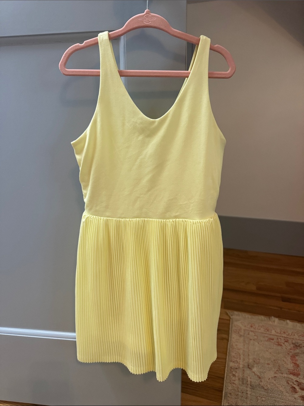 all in motion Yellow Pleated Tank Dress for Kids